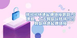 拼多多快上線超鏈接策略1.0課程培訓，一周教玩拼夕夕，教你如何快上線超鏈接 - 嚴選資源大全 - 嚴選資源大全
