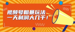 視頻號粗暴玩法,一天利潤大幾千! - 嚴選資源大全 - 嚴選資源大全