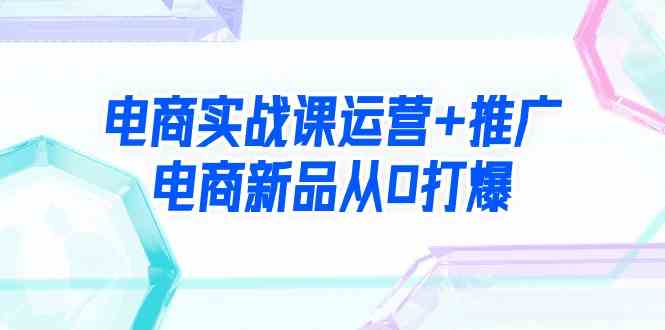 （9313期）電商實戰課運營+推廣，電商新品從0打爆（99節視頻課） - 嚴選資源大全