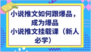 小說推文如何跟爆品,成為爆品,小說推文掛載課(新人必學(xué)) - 嚴(yán)選資源大全 - 嚴(yán)選資源大全
