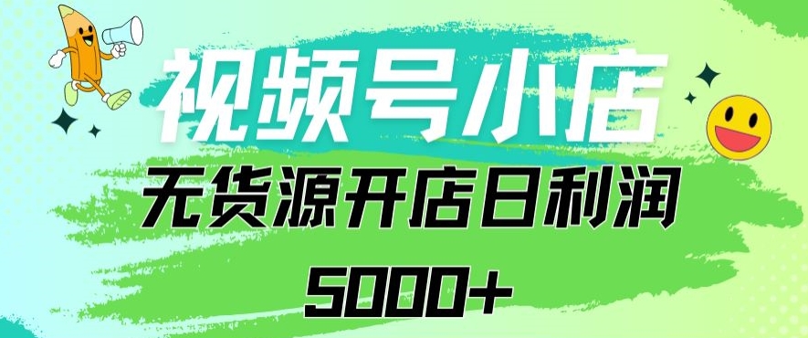 視頻號無貨源小店從0到1日訂單量千單以上純利潤穩穩5000+ - 嚴選資源大全
