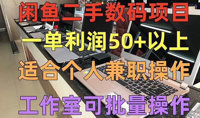 閑魚二手數碼項目，個人副業低保收入一單50+以上，工作室批量放大操作 - 嚴選資源大全