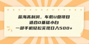 藍海高利潤,車載U盤項目,適合0基礎小白,一部手機輕松實現(xiàn)日入500+ - 嚴選資源大全 - 嚴選資源大全