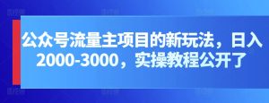 公眾號流量主項目的新玩法,日入2000-3000,實操教程公開了 - 嚴選資源大全 - 嚴選資源大全