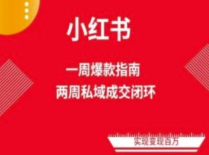 爆款小紅書免費流量體系課程(兩周變現),小紅書電商教程 - 嚴選資源大全 - 嚴選資源大全