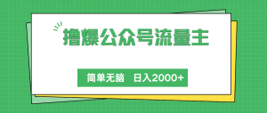 (10310期)擼爆公眾號流量主,簡單無腦,單日變現2000+ - 嚴選資源大全 - 嚴選資源大全