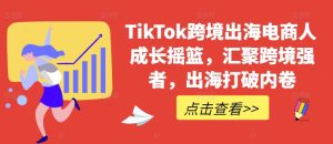 TikTok跨境出海電商人成長搖籃,匯聚跨境強者,出海打破內卷 - 嚴選資源大全 - 嚴選資源大全