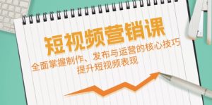 短視頻&營銷課：全面掌握制作、發(fā)布與運營的核心技巧，提升短視頻表現(xiàn) - 嚴選資源大全 - 嚴選資源大全