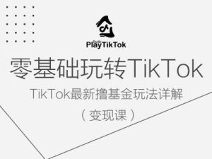 零基礎玩轉TiKToK變現課,TikTok最新擼基金玩法詳解 - 嚴選資源大全 - 嚴選資源大全