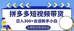 拼多多短視頻帶貨日入300+有長期穩定被動收益,合適新手小白【揭秘】 - 嚴選資源大全 - 嚴選資源大全