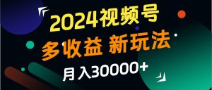 2024視頻號多收益的新玩法,月入3w+,新手小白都能簡單上手! - 嚴選資源大全 - 嚴選資源大全
