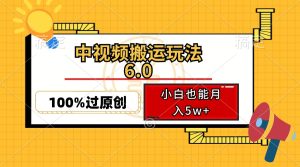 （12838期）中視頻搬運(yùn)玩法6.0，利用軟件雙重去重，100%過(guò)原創(chuàng)，小白也能月入5w+ - 嚴(yán)選資源大全 - 嚴(yán)選資源大全