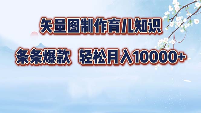 （12902期）矢量圖制作育兒知識，條條爆款，月入10000+ - 嚴選資源大全