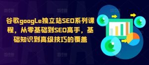谷歌google獨立站SEO系列課程,從零基礎到SEO高手,基礎知識到高級技巧的覆蓋 - 嚴選資源大全 - 嚴選資源大全