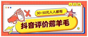 抖音評價薅羊毛，30-50元，邀請一個20元，人人都有！【附入口】 - 嚴選資源大全 - 嚴選資源大全