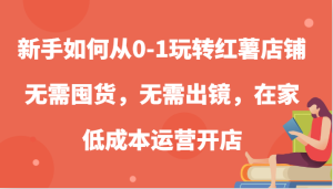 新手如何從0-1玩轉紅薯店鋪，無需囤貨，無需出鏡，在家低成本運營開店 - 嚴選資源大全 - 嚴選資源大全