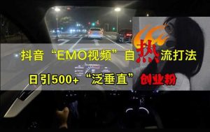 抖音EMO視頻自熱打法,日引500+“泛垂直”創業粉 - 嚴選資源大全 - 嚴選資源大全