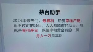 魔法貴州茅臺代理，永不淘汰的項目，命中率極高，單瓶利潤1000+，包回收 - 嚴選資源大全 - 嚴選資源大全