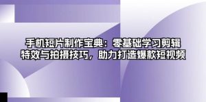 （13175期）手機短片制作寶典：零基礎學習剪輯、特效與拍攝技巧，助力打造爆款短視頻 - 嚴選資源大全 - 嚴選資源大全