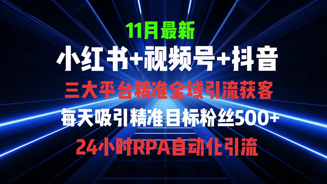 （13259期）全域多平臺(tái)引流私域打法，小紅書，視頻號(hào)，抖音全自動(dòng)獲客，截流自… - 嚴(yán)選資源大全