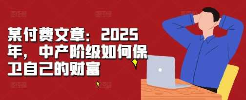某付費文章：2025年，中產階級如何保衛自己的財富 - 嚴選資源大全