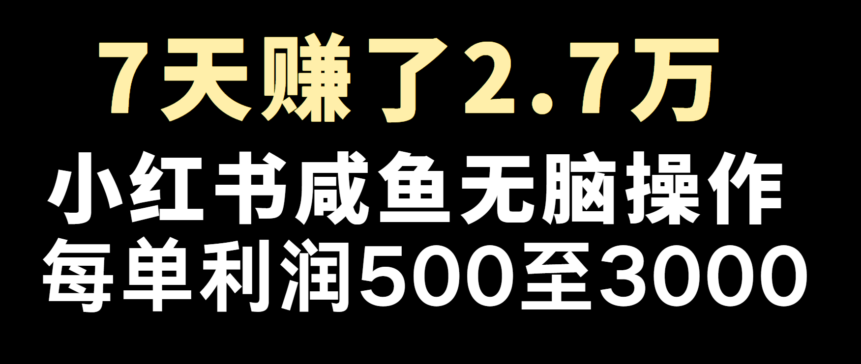 冷門暴利,超級(jí)簡單的項(xiàng)目0成本玩法,每單在500至4000的利潤 - 嚴(yán)選資源大全