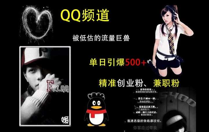 QQ頻道:被低估的流量巨獸,單日引爆500+精準創業粉、兼職粉的引流秘籍 - 嚴選資源大全