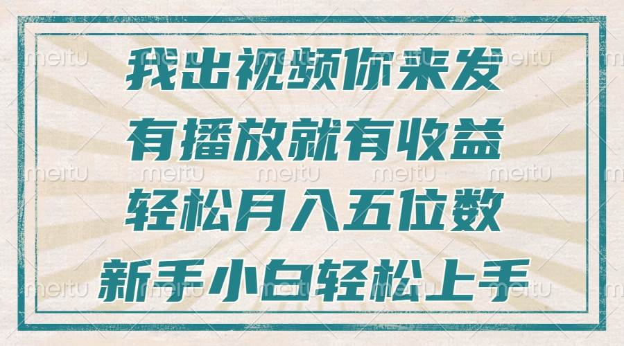 （13667期）不剪輯不直播不露臉，有播放就有收益，輕松月入五位數(shù)，新手小白輕松上手 - 嚴(yán)選資源大全