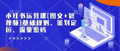 小紅書運營課(圖文+短視頻)基礎規則、策劃定位、流量密碼 - 嚴選資源大全