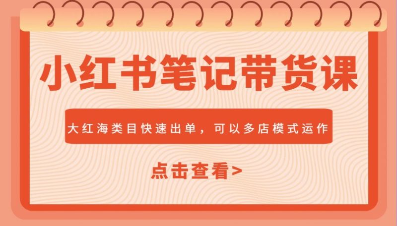 小紅書筆記帶貨課,大紅海類目快速出單,市場大,可以多店模式運作 - 嚴選資源大全 - 嚴選資源大全