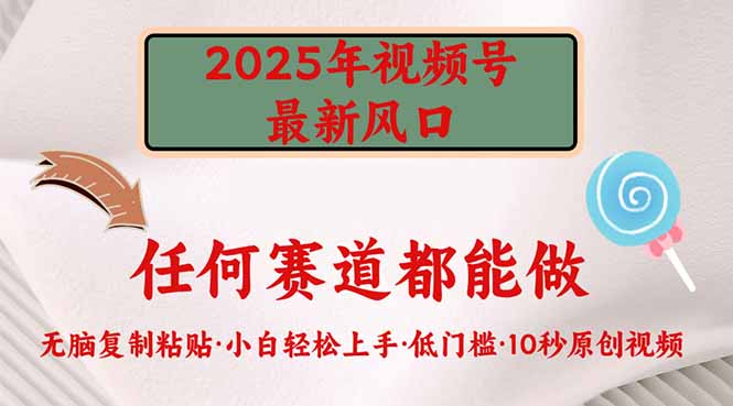 2025年視頻號新風口，低門檻只需要無腦執行 - 嚴選資源大全