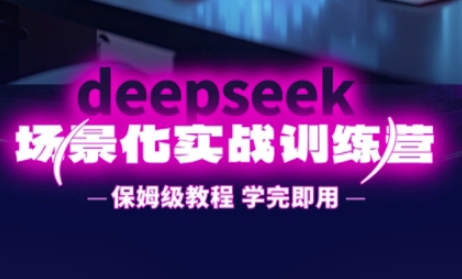 DeepSeek場景化實(shí)戰(zhàn)訓(xùn)練營,保姆級教程,學(xué)完即用,手把手教你用DeepSeek提升效率 - 嚴(yán)選資源大全
