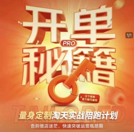 淘寶開單秘籍PRO，量身定制淘天實戰陪跑計劃，告別做店迷茫、快速突破運營瓶頸期(更新) - 嚴選資源大全