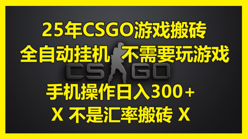 25年CSGO游戲搬磚，全自動掛機，不需要玩游戲，手機操作日入300+。(不… - 嚴選資源大全 - 嚴選資源大全
