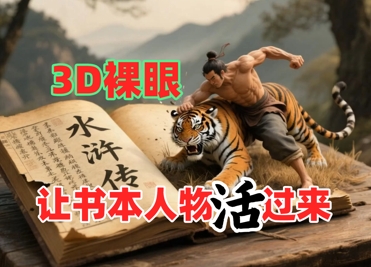 書本人物裸眼3D視頻,新的玩法,流量超猛,保姆級教程 - 嚴選資源大全