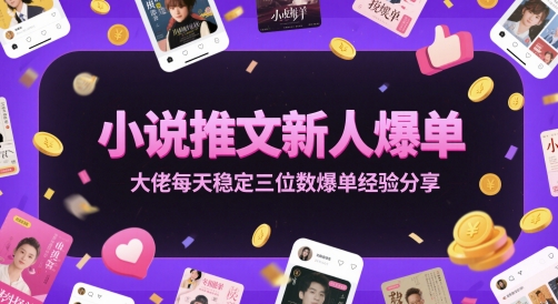 小說推文新人爆單大佬每天穩定三位數爆單經驗分享 - 嚴選資源大全