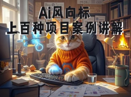 Ai風向標-附100種項目案例玩法-0基礎小白到大神ai視頻商業應用教學 - 嚴選資源大全