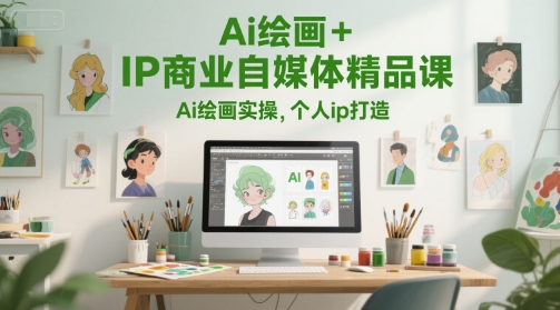 Ai繪畫+IP商業自媒體精品課,Ai繪畫實操,個人ip打造 - 嚴選資源大全