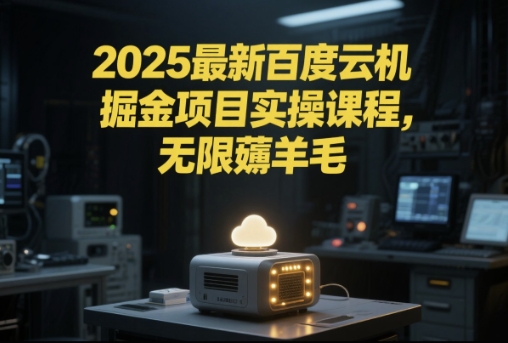 2025最新百度云機掘金項目實操課程單窗口保底5-10元月收益單窗口150+【揭秘】 - 嚴選資源大全