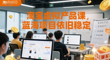 淘寶虛擬產(chǎn)品課，藍(lán)海項目依舊穩(wěn)定 - 嚴(yán)選資源大全