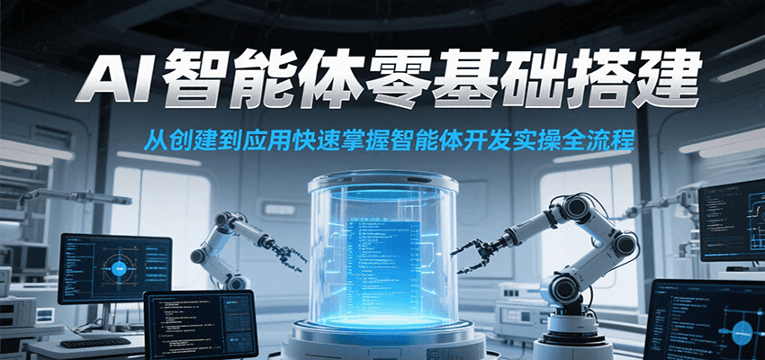 AI智能體零基礎(chǔ)搭建實(shí)操課,從創(chuàng)建到應(yīng)用快速掌握智能體開發(fā)全流程! - 嚴(yán)選資源大全