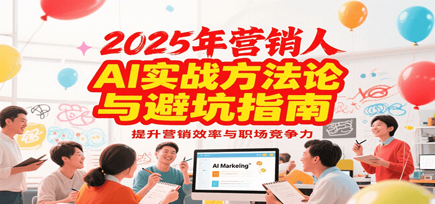 2025年營銷實戰(zhàn)方法論與避坑指南，利用AI提升營銷效率與職場競爭力 - 嚴選資源大全