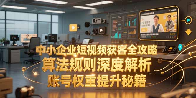 中小企業短視頻獲客全攻略，算法規則深度解析，賬號權重提升秘籍 - 嚴選資源大全