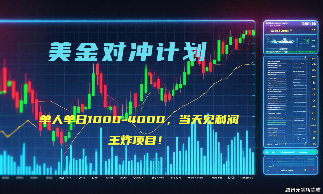 2025年最暴力項目“美金先登計劃”最新最強對沖戰(zhàn)法,每日實際收益1K-4K - 嚴選資源大全
