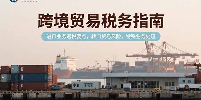 跨境貿易稅務指南,進口業務退稅要點,轉口貿易風險,特殊業務處理 - 嚴選資源大全