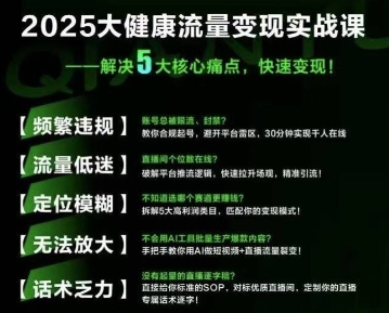 大健康流量全域新增長8.0,三月底線下課視頻,大健康萬億藍海,從類目突圍到模式迭代 - 嚴選資源大全