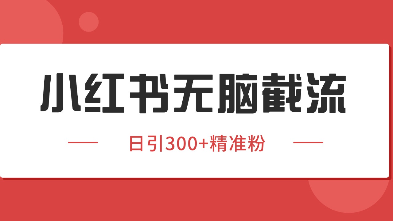 小紅書(shū)截流同行客源，獨(dú)家野路子獲客玩法 日引200+暴力獲客 - 嚴(yán)選資源大全