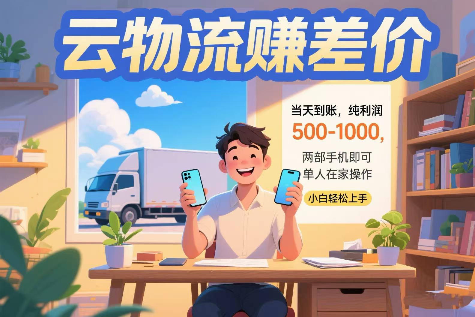 云物流賺差價 當(dāng)天到賬純利潤500-1000 兩部手機即可 可單人在家操作 小… - 嚴(yán)選資源大全