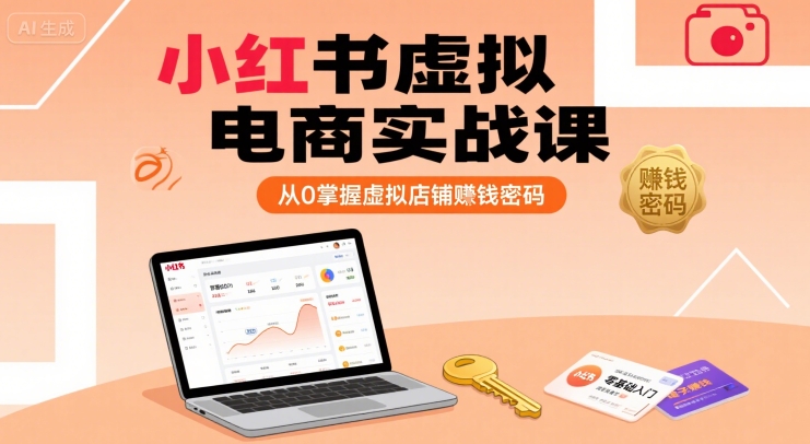小紅書虛擬電商實戰課,從0掌握虛擬店鋪賺錢密碼 - 嚴選資源大全