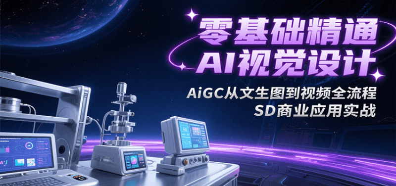 零基礎精通AI視覺設計,AiGC從文生圖到視頻全流程,SD商業應用實戰 - 嚴選資源大全 - 嚴選資源大全